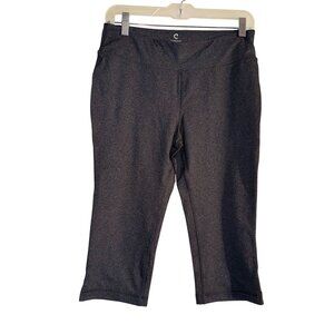 Core By Andrea Jovine Womens Black Capri Leggings M
